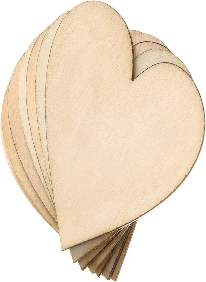 Cliths 2-Inch Wooden Hearts for Crafts, 100 Pcs Heart Shaped Wood Sheets, Christmas Wood Decorations for Tree, Blank Unfinished Wood Ornaments for Wedding, Wooden DIY Christmas. - Image 3